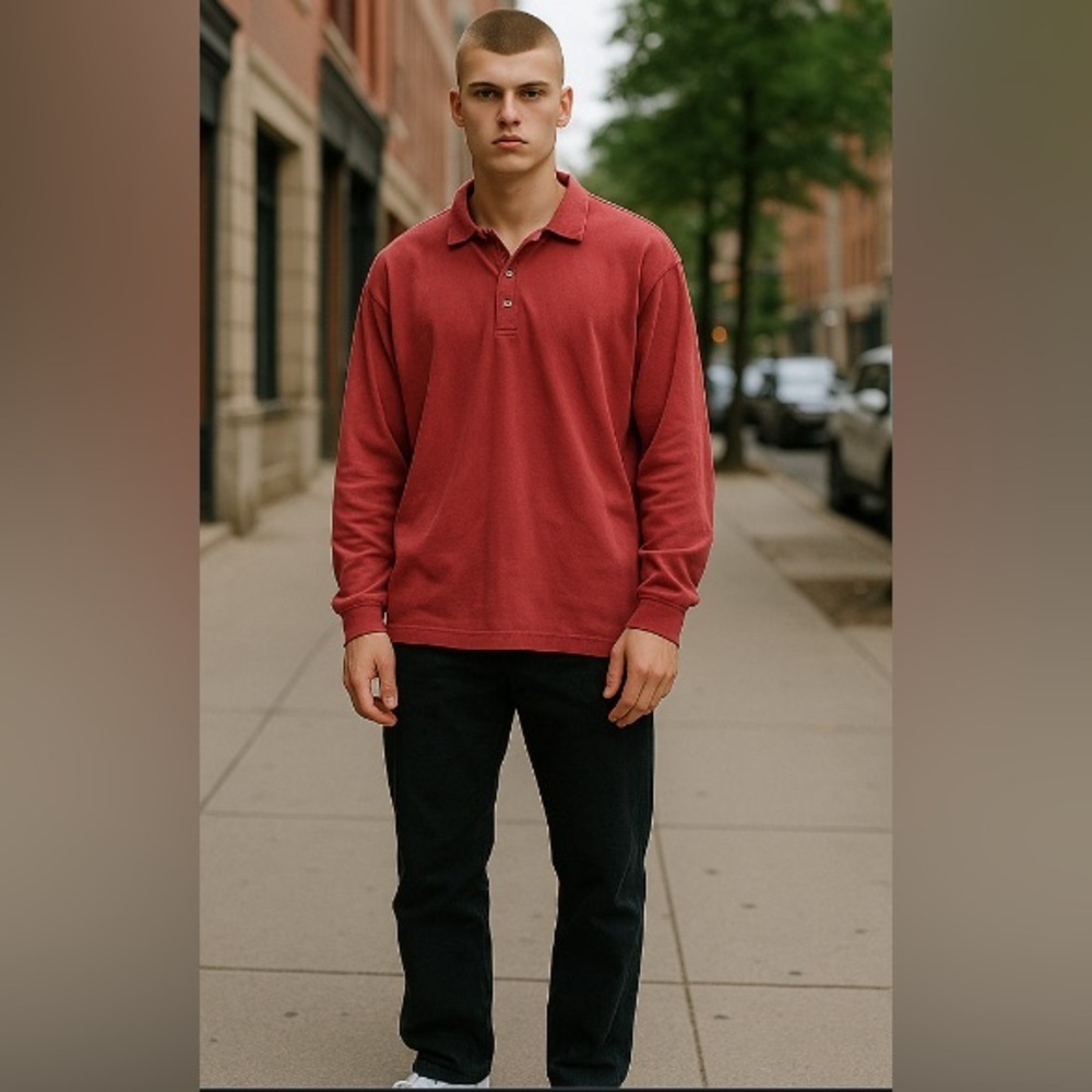 GAP Red Polo Shirt Classic Cotton Comfort